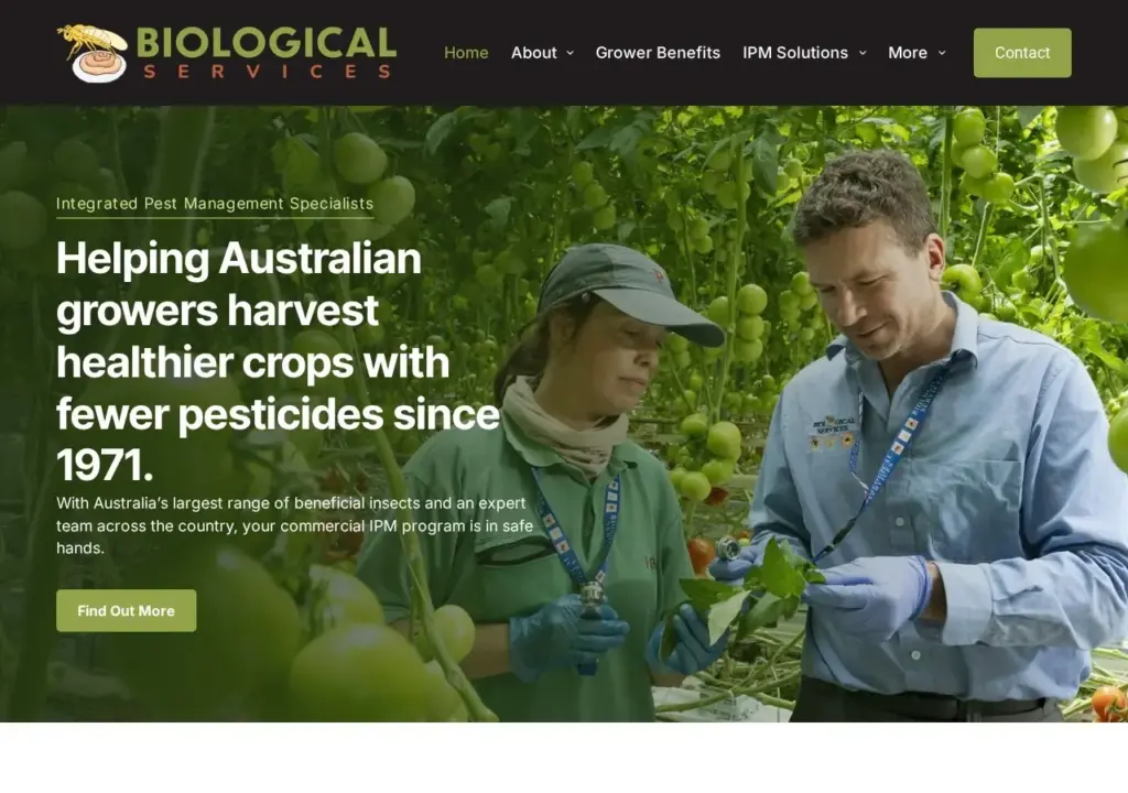 The new Biological Services website