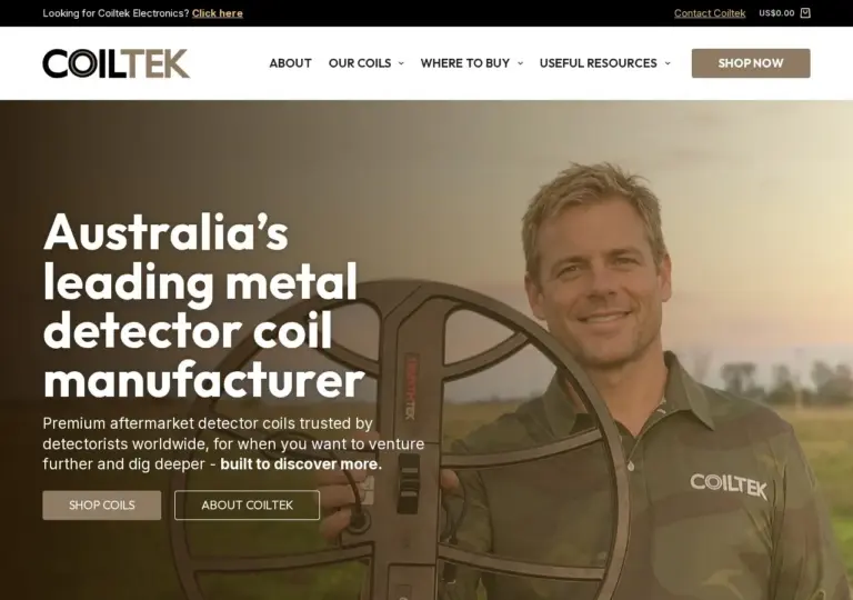 Coiltek website homepage