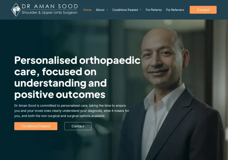 Dr Aman Sood website homepage