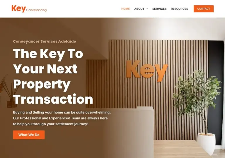 Key Conveyancing website homepage