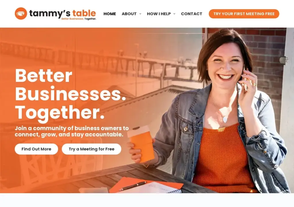 The new Tammy’s Table website